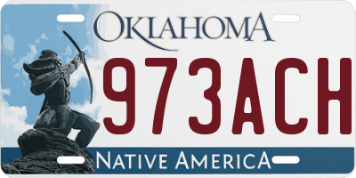 OK license plate 973ACH