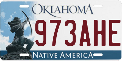 OK license plate 973AHE