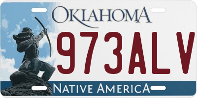 OK license plate 973ALV