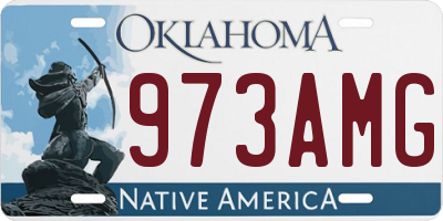 OK license plate 973AMG