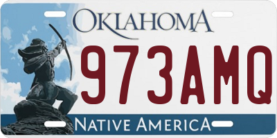 OK license plate 973AMQ