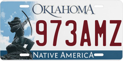 OK license plate 973AMZ