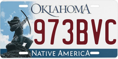 OK license plate 973BVC