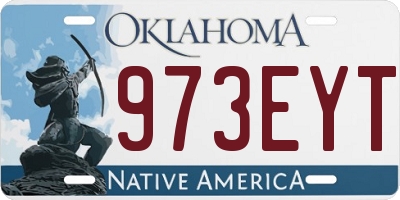 OK license plate 973EYT