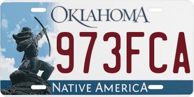 OK license plate 973FCA