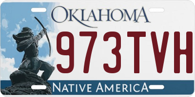 OK license plate 973TVH