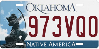 OK license plate 973VQO