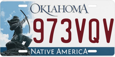 OK license plate 973VQV