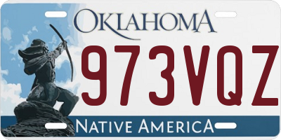 OK license plate 973VQZ