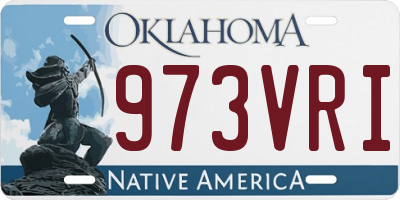 OK license plate 973VRI