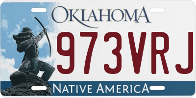 OK license plate 973VRJ