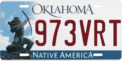 OK license plate 973VRT