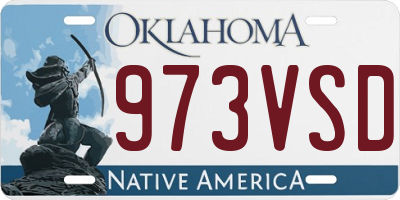 OK license plate 973VSD