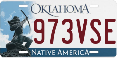 OK license plate 973VSE