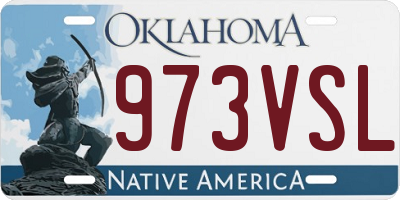OK license plate 973VSL