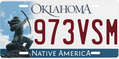 OK license plate 973VSM