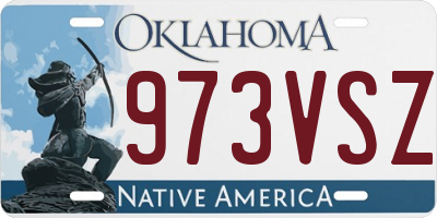 OK license plate 973VSZ