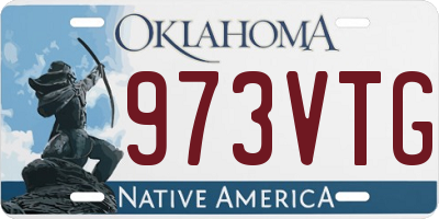 OK license plate 973VTG