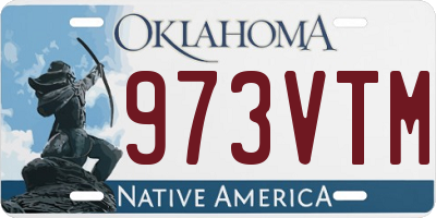 OK license plate 973VTM