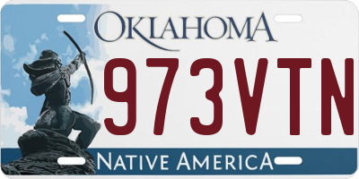 OK license plate 973VTN