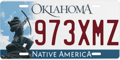 OK license plate 973XMZ
