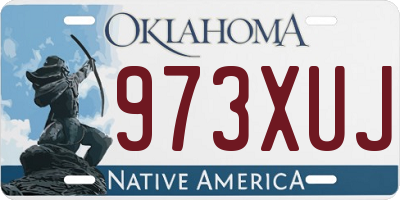 OK license plate 973XUJ