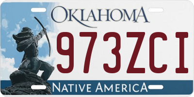 OK license plate 973ZCI