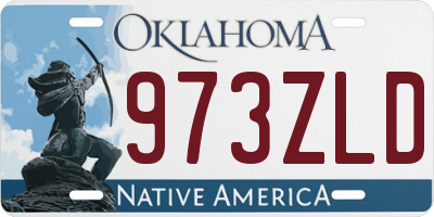 OK license plate 973ZLD