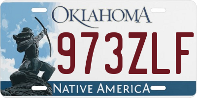 OK license plate 973ZLF