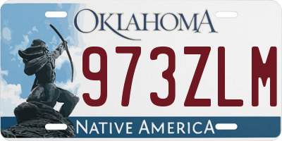 OK license plate 973ZLM