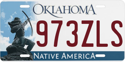 OK license plate 973ZLS