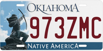 OK license plate 973ZMC
