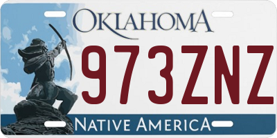 OK license plate 973ZNZ