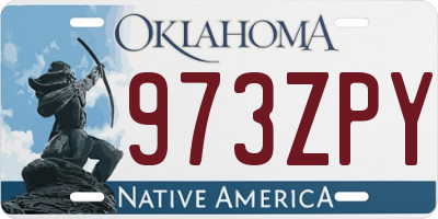 OK license plate 973ZPY