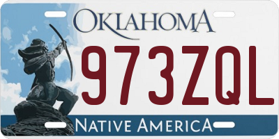 OK license plate 973ZQL