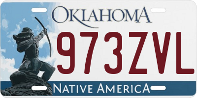 OK license plate 973ZVL