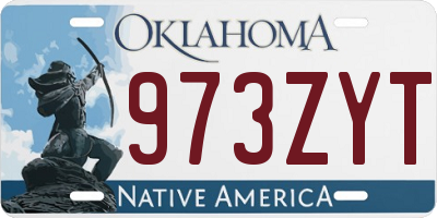 OK license plate 973ZYT