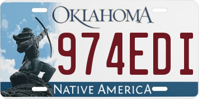 OK license plate 974EDI