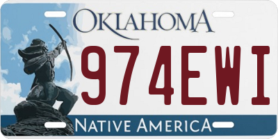 OK license plate 974EWI