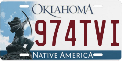OK license plate 974TVI