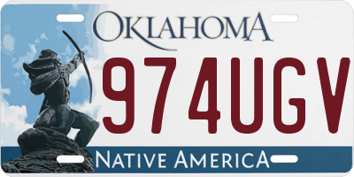 OK license plate 974UGV