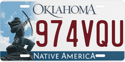 OK license plate 974VQU