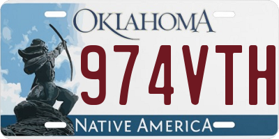 OK license plate 974VTH