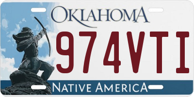 OK license plate 974VTI