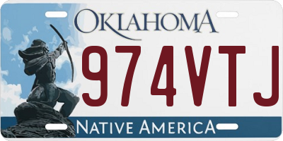 OK license plate 974VTJ