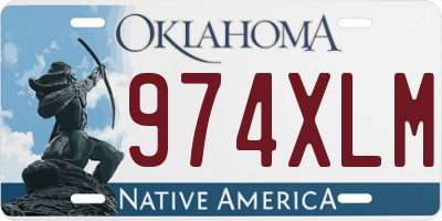OK license plate 974XLM
