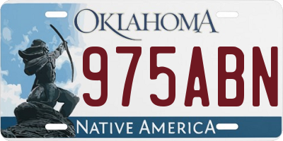 OK license plate 975ABN