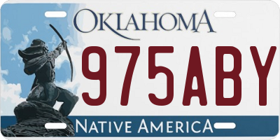 OK license plate 975ABY