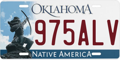OK license plate 975ALV