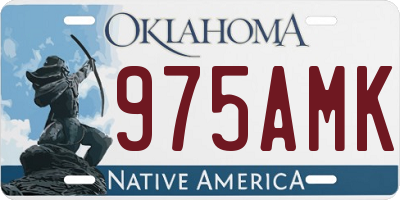 OK license plate 975AMK